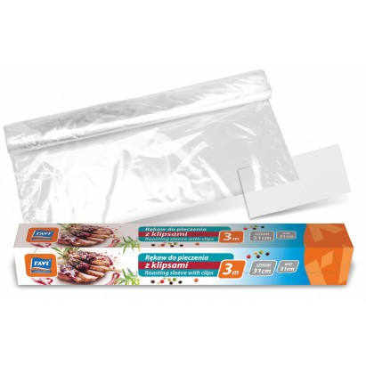 Ravi Rękaw do pieczenia z klipsami 3mx31cm
