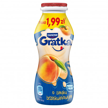Danone Gratka Produkt mleczny o smaku brzoskwiniowym 170 g