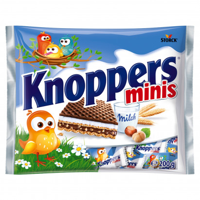 Knoppers Minis Wafelek nadziewany 200 g