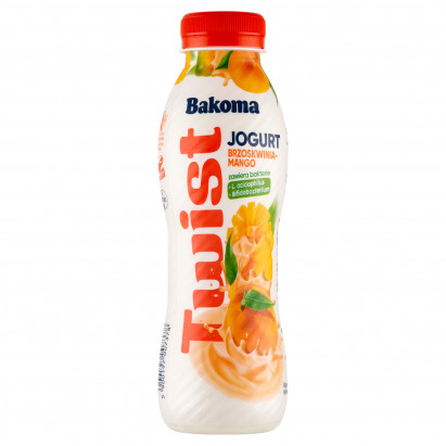 Bakoma Twist Jogurt brzoskwinia-mango 370 g