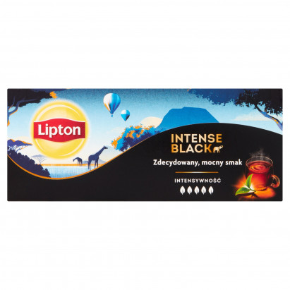 Lipton Intense Black Herbata czarna 57,5 g (25 torebek)