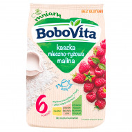 BoboVita Kaszka mleczno-ryżowa malina po 6 miesiącu 230 g