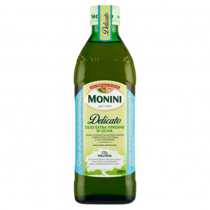 Monini Delicato Oliwa z oliwek najwyższej jakości z pierwszego tłoczenia 500 ml