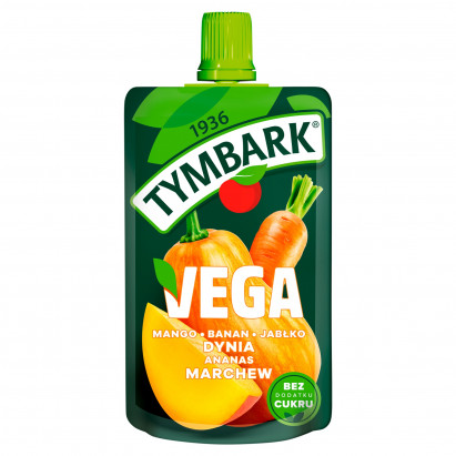 Tymbark Vega Mus mango banan jabłko dynia ananas marchew 100 g