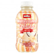 Müller Müllermilch Shake Napój mleczny o smaku białej czekolady i kokosa 400 g