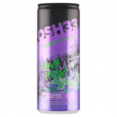 Oshee x Mata Osh33 Rave Potion Napój gazowany o smaku melon kantalupa-mięta 250 ml