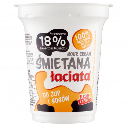 Łaciata Śmietana 18 % 330 g