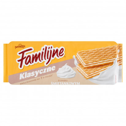 Familijne Klasyczne wafle o smaku śmietankowym 180 g