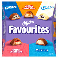 Milka Favourites Mieszanka czekoladek nadziewanych 95 g (11 sztuk)