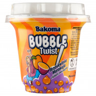 Bakoma Bubble Twist Jogurt pitny brzoskwinia marakuja z kulkami owocowymi 210 g