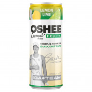 Oshee Coconut Water + Fruits Napój gazowany cytryna limonka 250 ml