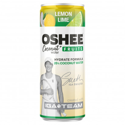 Oshee Coconut Water + Fruits Napój gazowany cytryna limonka 250 ml