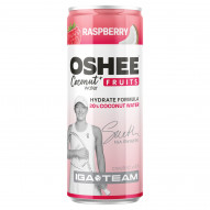 Oshee Coconut Water + Fruits Napój gazowany malina 250 ml