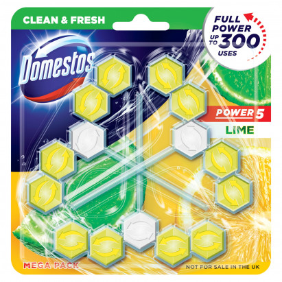 Domestos Power 5 Lime Kostka toaletowa 3 x 55 g