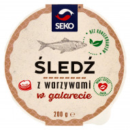 SEKO Śledź z warzywami w galarecie 200 g