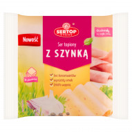 Sertop Tychy Ser topiony w plastrach z szynką 130 g