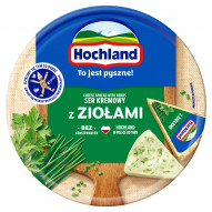 Hochland Ser kremowy w trójkącikach z ziołami 180 g (8 sztuk)