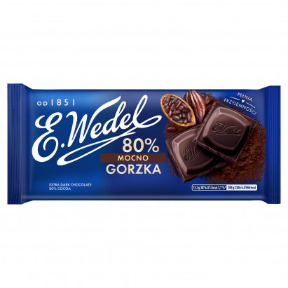 E. Wedel Czekolada mocno gorzka 80 % 80 g