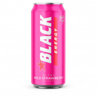 Black Energy Ultra Wild Strawberry Gazowany napój energetyzujący 500 ml