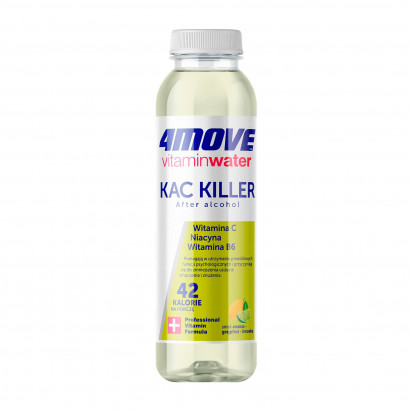 4Move Vitamin Water Kac Killer Napój niegazowany smak ananas-grejpfrut-limonka 556 ml