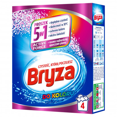 Bryza Active Force 5w1 Proszek do prania do koloru 260 g (4 prania)