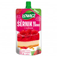 Łowicz Deser ryżowo-owocowy a'la sernik na zimno z malinami 100 g