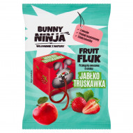 Bunny Ninja Fruit Fluk Przekąska owocowa o smaku jabłko truskawka 15 g