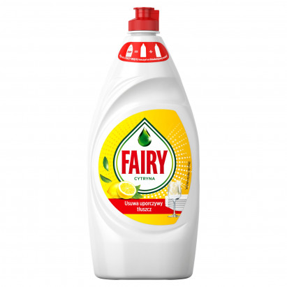 Fairy Lemon Washing Up Liquid. No Soaking, No Grease, No Fuss 900 ML