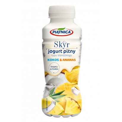 Jogurt pitny Skyr kokos-ananas Piątnica 330ml