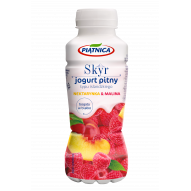 Jogurt pitny Skyr nektarynka-malina Piątnica 330ml