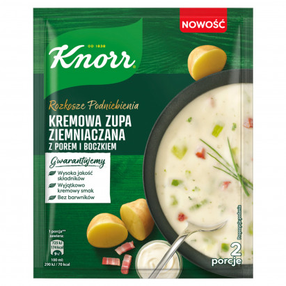 Knorr Rozkosze podniebienia Kremowa zupa ziemniaczana z porem i boczkiem 70 g