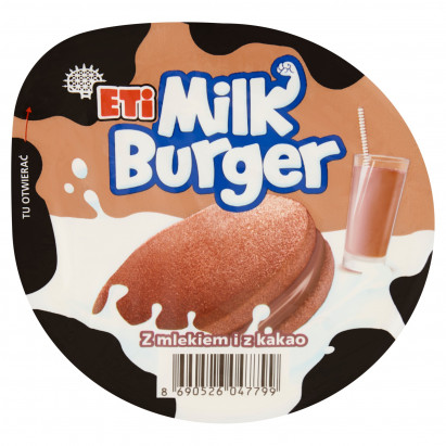 Eti Milk Burger Ciastko z mlekiem i z kakao 35 g