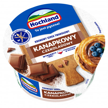 Hochland Kremowy serek twarogowy kanapkowy czekoladowy 130 g