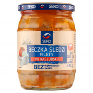 SEKO Beczka śledzi Filety po kaszubsku 550 g