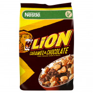 Nestlé Lion Płatki śniadaniowe karmel i czekolada 450 g