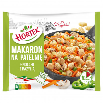 Hortex Makaron na patelnię gnocchi z bazylią 450 g