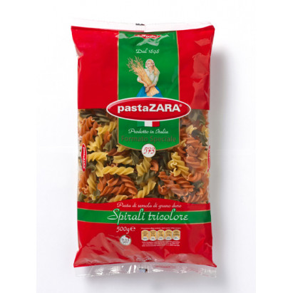 Pasta Zara Spirali Tricolore 500g (świderek 3 kolory)