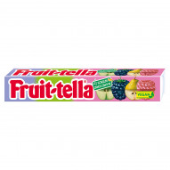 Fruittella Cukierki do żucia o smaku jabłkowym gruszkowym malinowym i jeżynowym 41 g (10 sztuk)