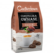 Ciasteczkowo Ciasteczka owsiane kakaowe 250 g