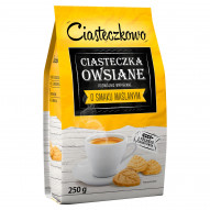 Ciasteczkowo Ciasteczka owsiane o smaku maślanym 250 g