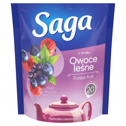 Saga Herbatka owocowa o smaku owoce leśne 34 g (20 torebek)