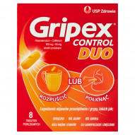 Gripex Control Duo Tabletki powlekane 8 sztuk