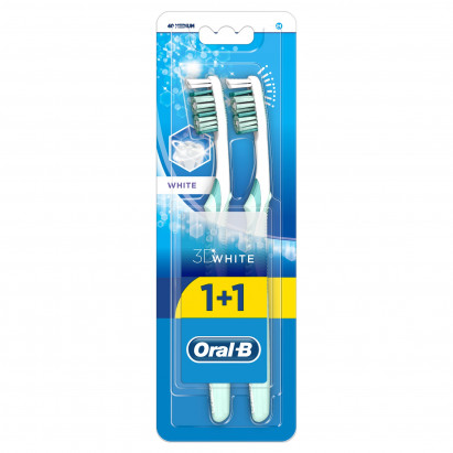 Oral-B Advantage 3DWhite Szczoteczka manualna średnia, x 2