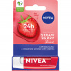 Nivea Strawberry Shine Pielęgnująca pomadka do ust o smaku truskawki 5,5 ml