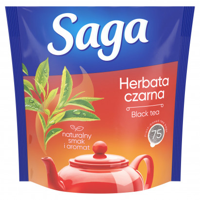 Saga Herbata czarna 105 g (75 torebek)