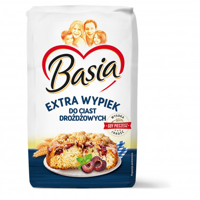 Basia Mąka extra wypiek do ciast drożdżowych 1 kg