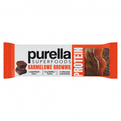 Purella Superfoods Protein Baton białkowy karmelowe brownie 45 g