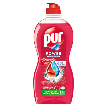 Pur Power Raspberry & Red Currant Płyn do mycia naczyń 450 ml