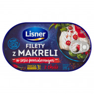 Lisner Filety z makreli w sosie pomidorowym z chili 170 g