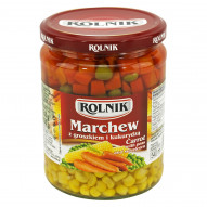 Rolnik Marchew z groszkiem i kukurydzą 510 g